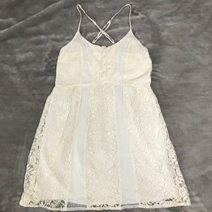 Abercrombie & Fitch white laced mini dress